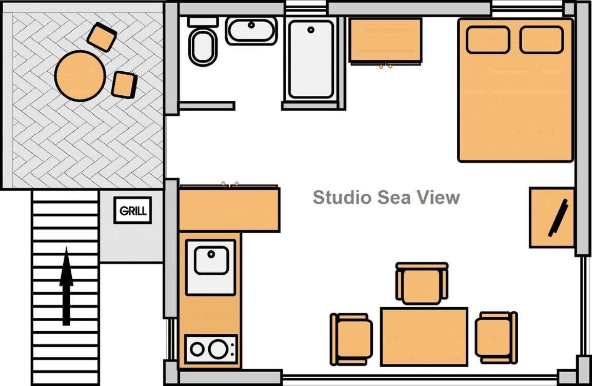 Studio Sea View Borik Rovinj Ngoại thất bức ảnh